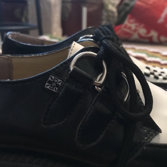 Vintage Rare TUK creepers black and white platform - Picture 5 of 6
