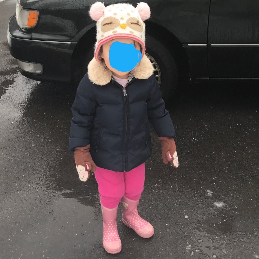 SOLD!Zara Baby girl down jacket 2/3T