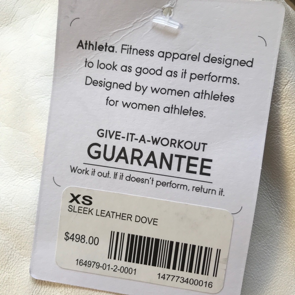 NEW Athleta Derek Lam sleek Leather Dove jacket XS - Picture 7 of 8