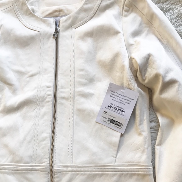 NEW Athleta Derek Lam sleek Leather Dove jacket XS - Picture 4 of 8