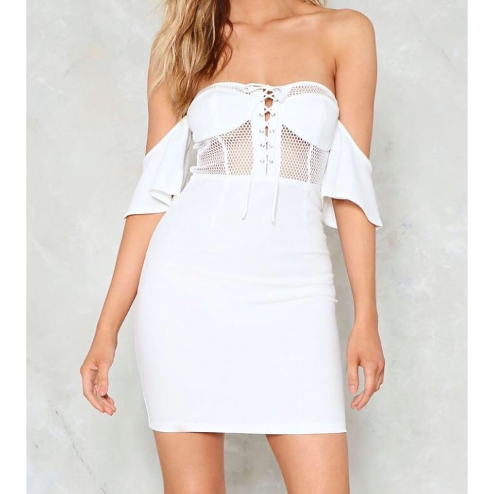 NWT White Bodycon Dress!