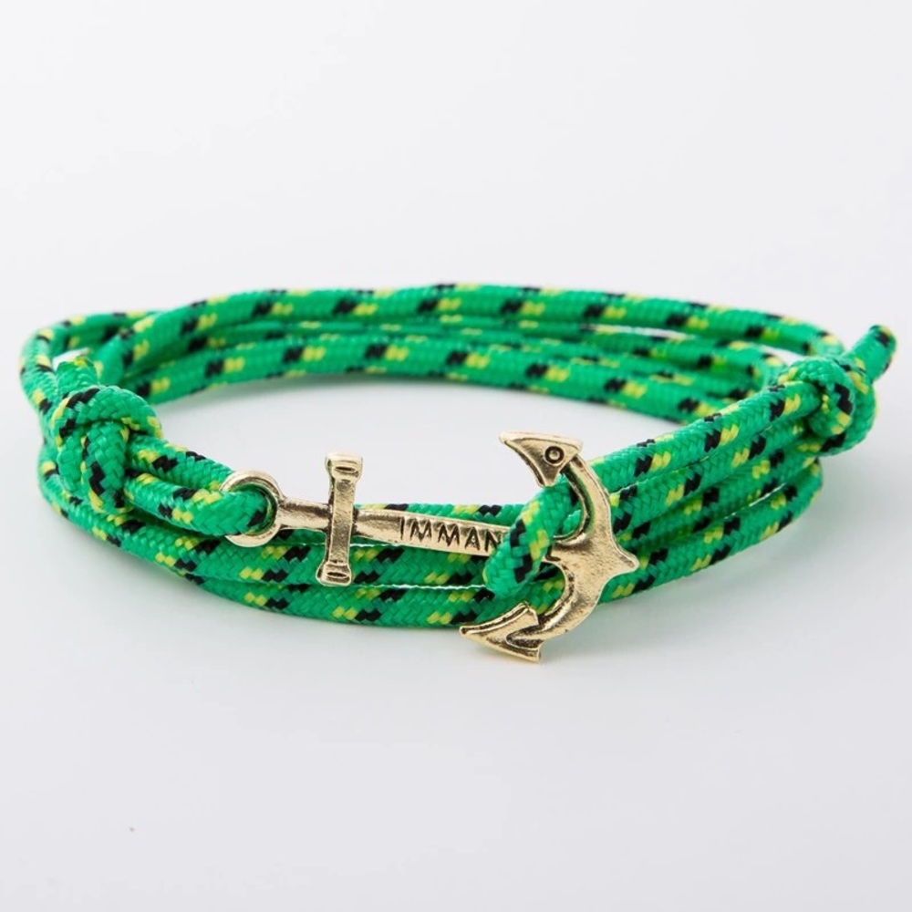 Green anchor bracelet
