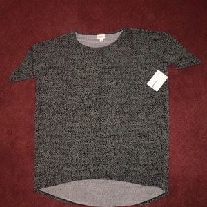 Lularoe szL Irma black stretchy tunic shirt