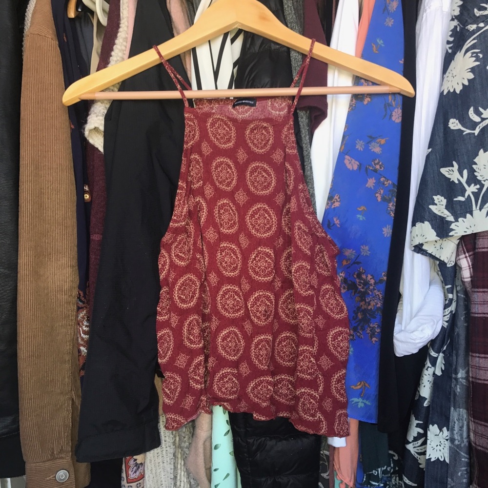 Printed tank top from brandy Melville