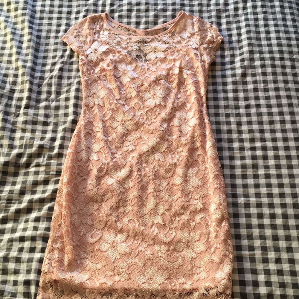 Light Pink Lace Dress