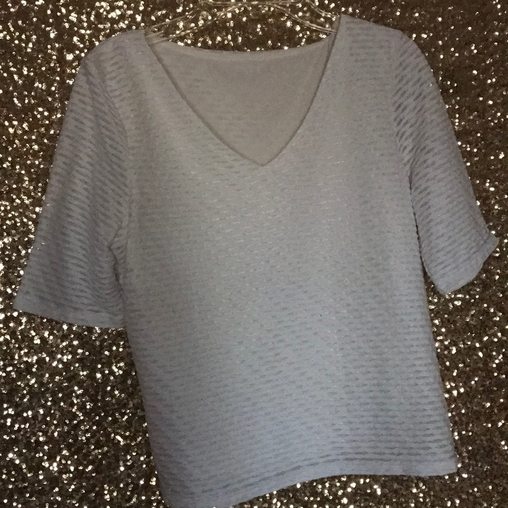 White cropped blouse