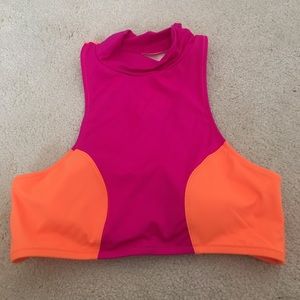 Highneck PINK swim top