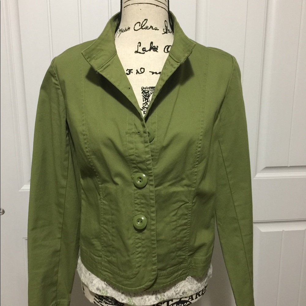 Talbots roman-collar jacket