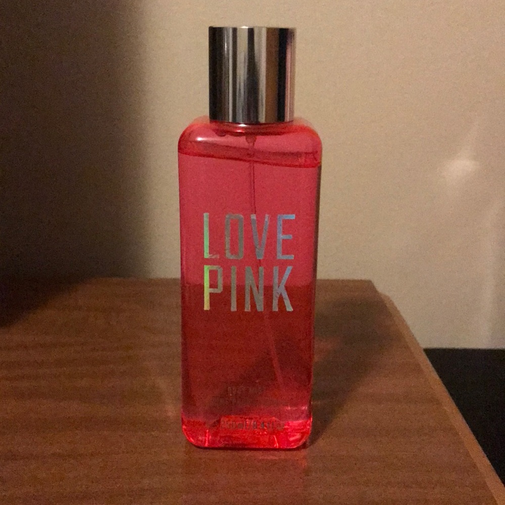 PINK body spray.