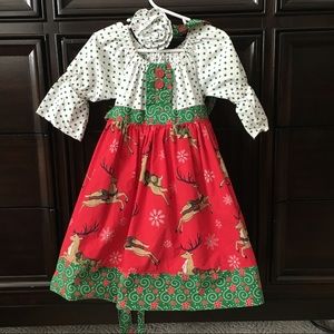 Eleanor Rose Christmas Reindeer dress