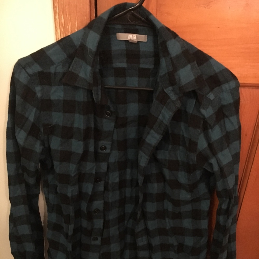 Teal flannel