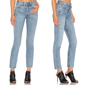 SALE❣️Embroidered GRLFRND Karolina High-Rise 💋