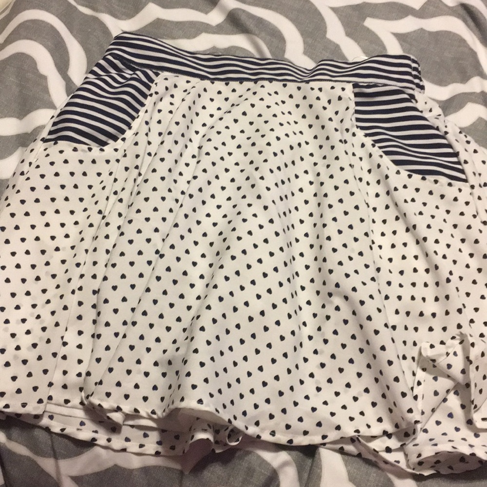 Navy and white  skirt