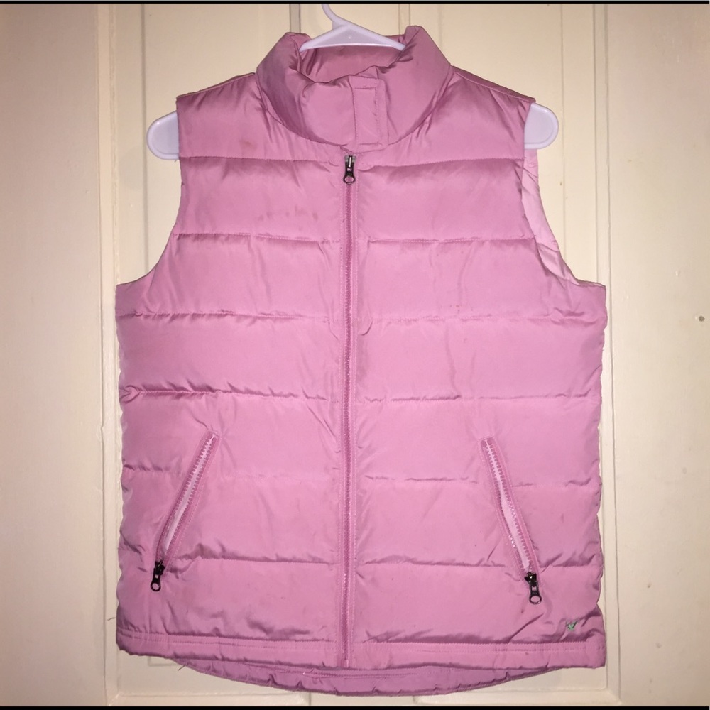 Pink winter vest