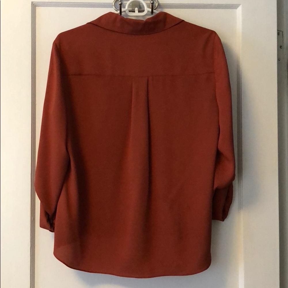 Gianni Bini rust blouse - Picture 4 of 5