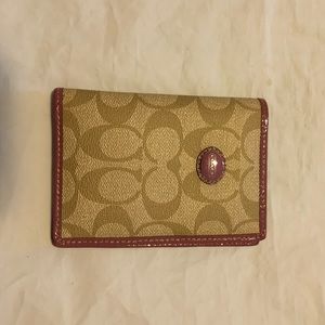 Coach passport holder