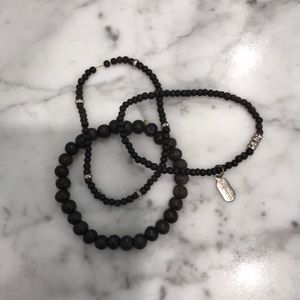 Set of three bracelets