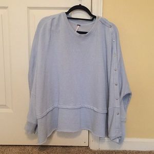 Free People Snap-Button Pullover