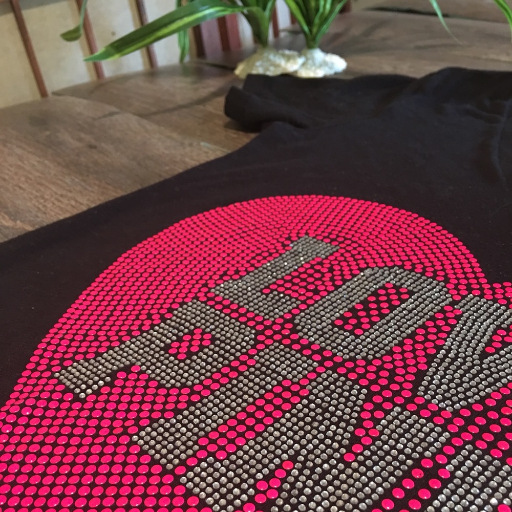 VS Hot Pink Embellished T-Shirt - Picture 6 of 7