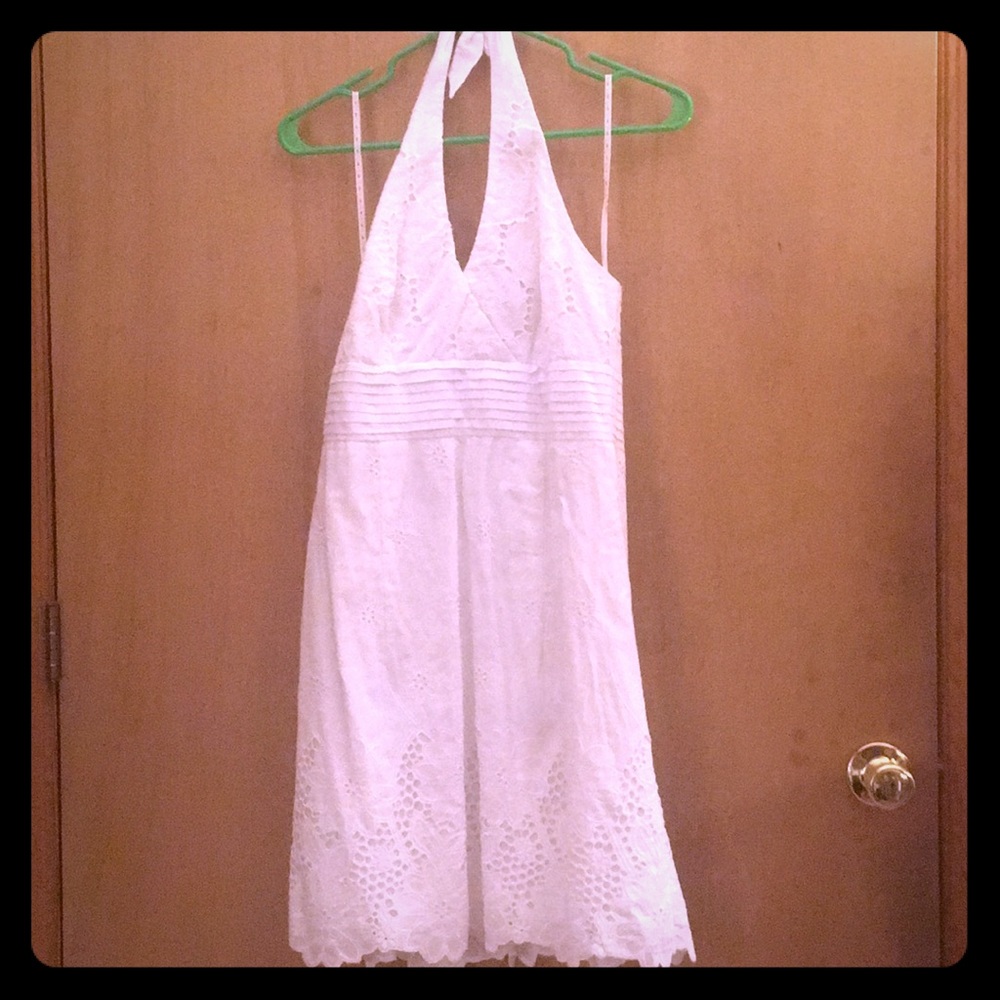 Lilly Pulitzer white halter dress