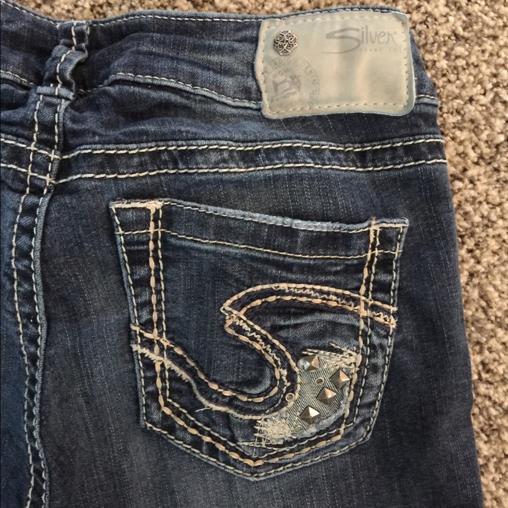 Silver jeans Suki mid Capri