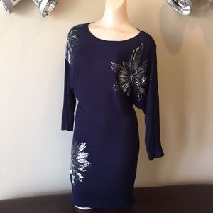 Sequined Sweater Tunic Dress EC!!
