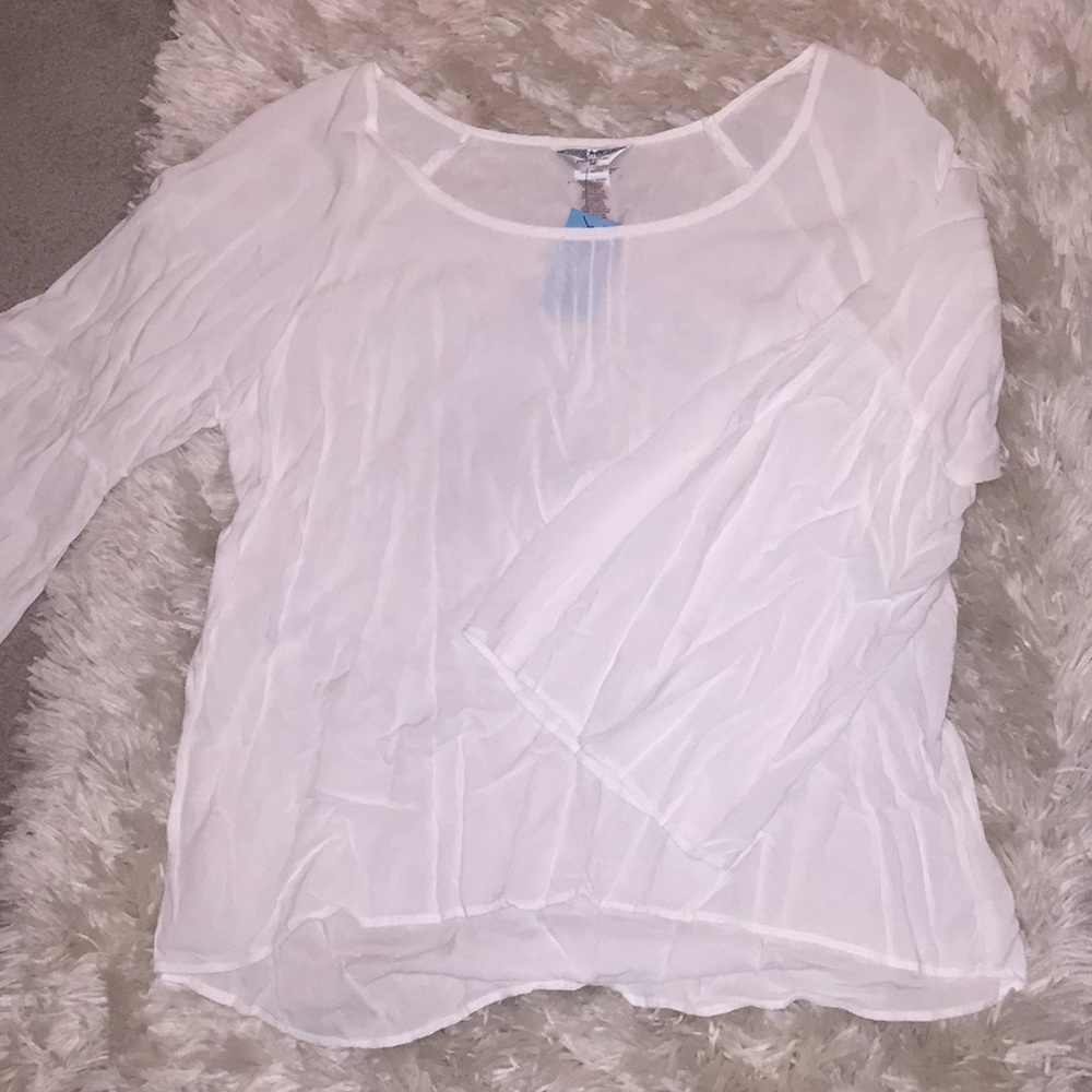 Brand new hardtail flared sleeve top