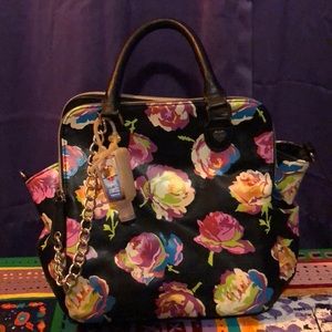 Colorful Rose Betsey Johnson purse