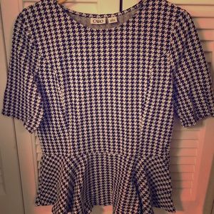 Adorable peplum top!