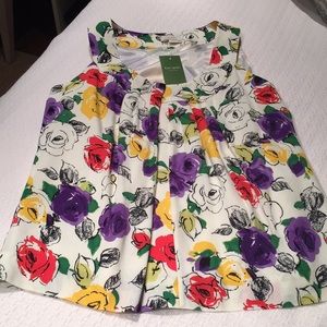 Kate Spade Matinee Floral Top