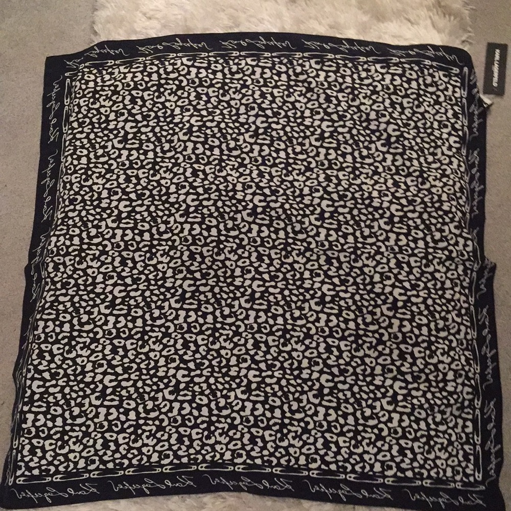 Brand new Karl Largarfeld cheetah print scarf
