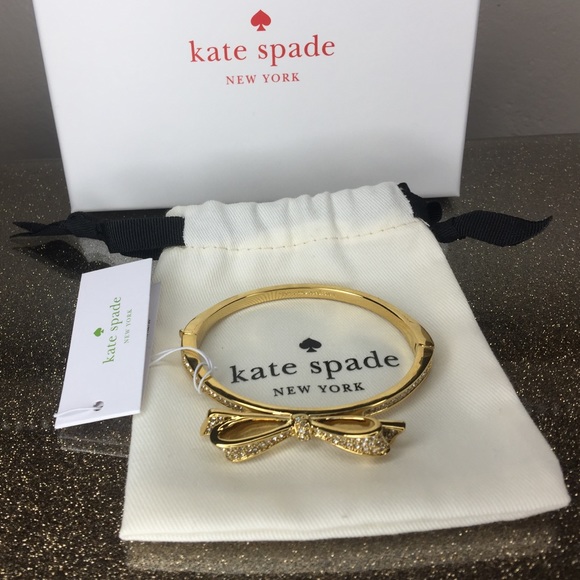 ♠️ Kate spade pave bow bracelet bundle of three - Picture 2 of 7
