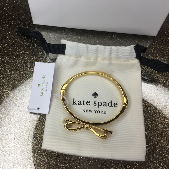 ♠️ Kate spade pave bow bracelet bundle of three - Picture 5 of 7