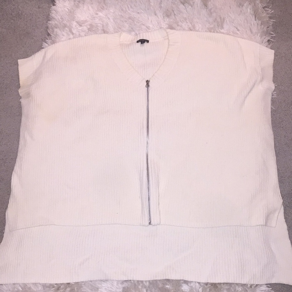 EXPRESS oversized white sweater tunic