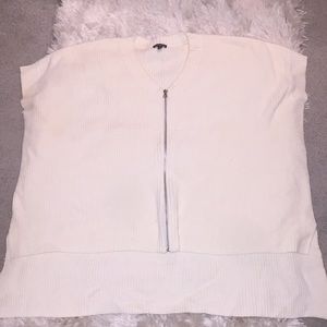 EXPRESS oversized white sweater tunic