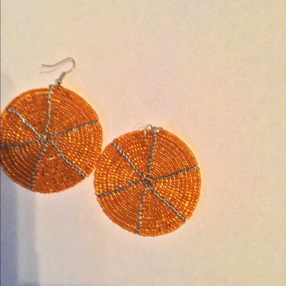 Large earrings Made in Kenya, handmade and unique - Picture 1 of 1