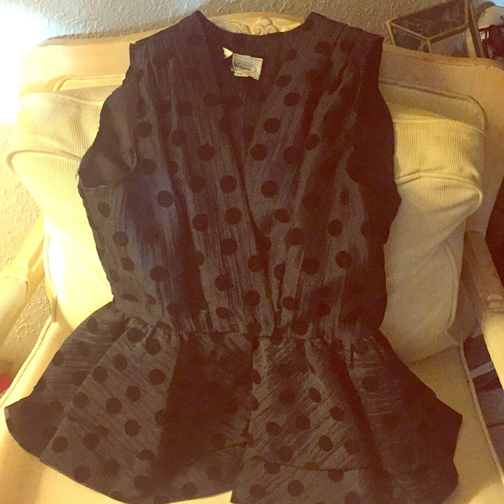 Vintage peplum top
