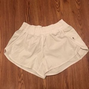 White Lululemon Tracker Short V