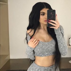 Fashion Nova Wanderlust two piece in grey