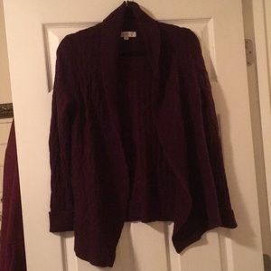Loft Maroon Cardigan