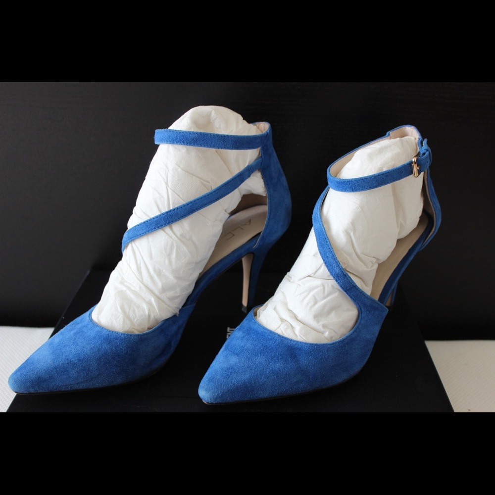 Aldo  royal blue suede heel. Size 8.5