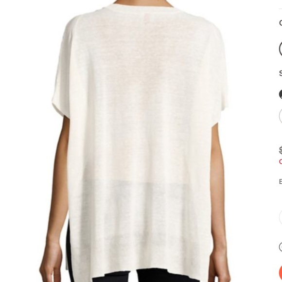 Vince camuto V neck slub sweater NEW - Picture 4 of 5