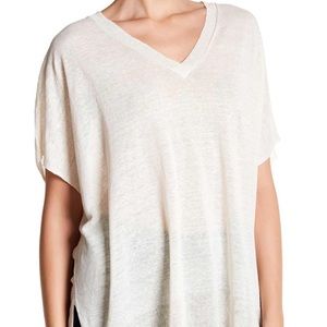 Vince camuto V neck slub sweater NEW