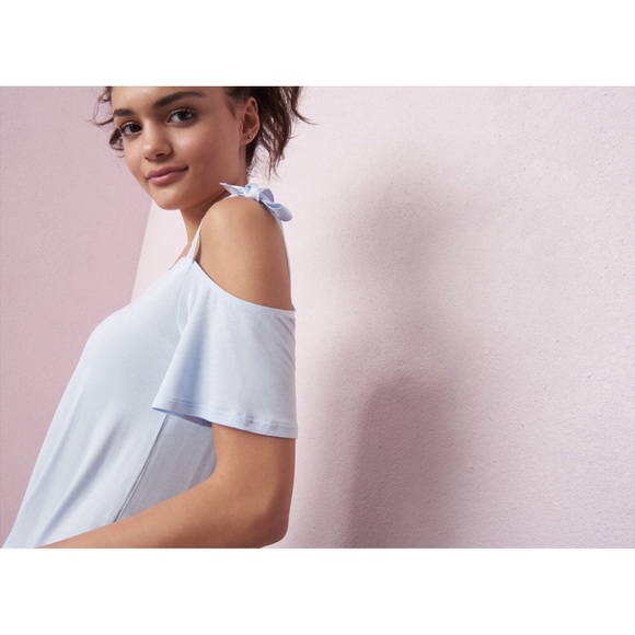 NWT Garage Cold Shoulder Midi Top in WHITE - Picture 3 of 7