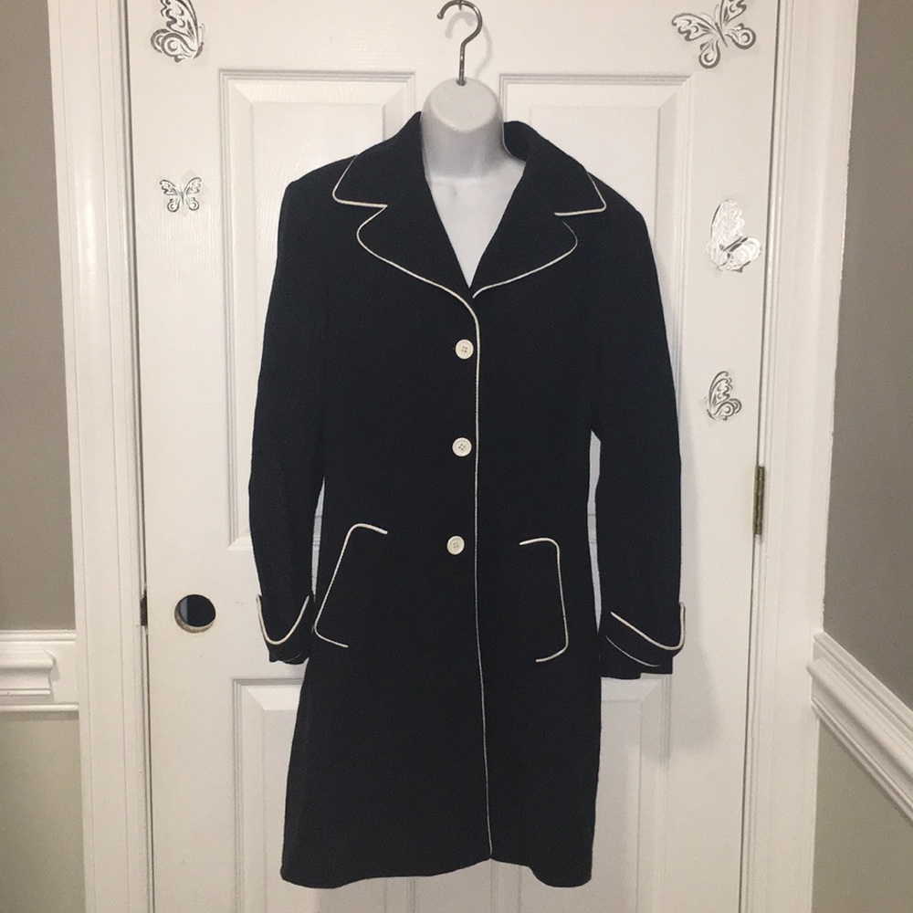 Black with White Lining Coat