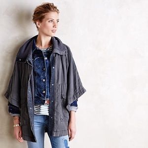 Anthropologie Navy Cape by Hei Hei
