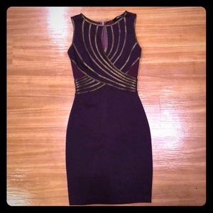 NWOT purple mini/midi dress