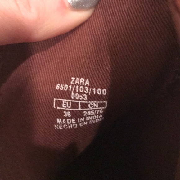 Zara maroon/brown boots never worn - Picture 3 of 4