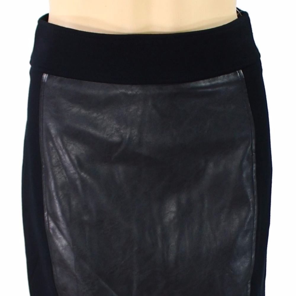 💃Price Drop💃Faux-Leather Pleated Pencil Skirt
