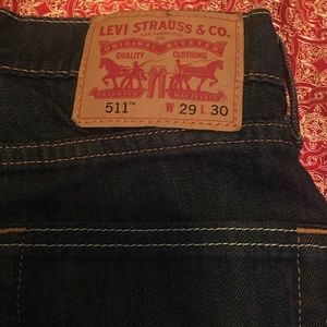 MENS LEVIS JEANS DARK BLUE SLIM FIT